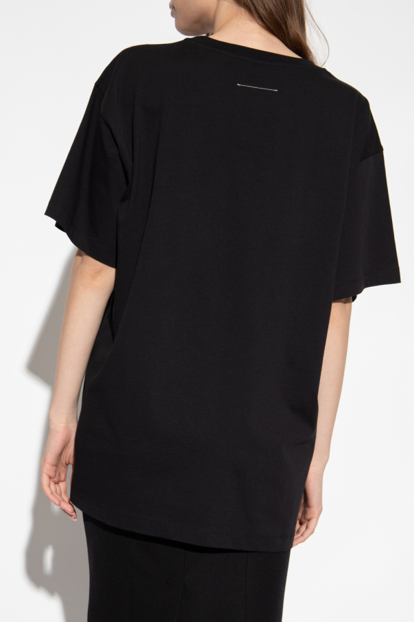 Tシャツ・カットソー MM6 MAISON MARGIELA Women Tops S52NH0017 S23588900 Black エムエムシックス メゾン マルジェラ MM6 Maison Margiela T